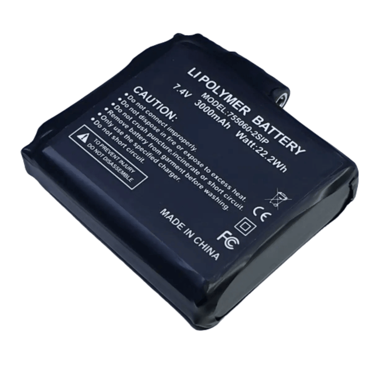 Batterie - Li-Po - 7.4V - 3000mAh - 755060-2SIP