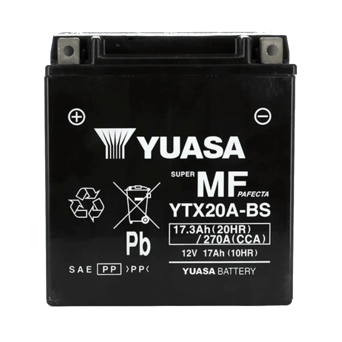 Yuasa - Batterie YTX20A-BS AGM avec Pack Acide