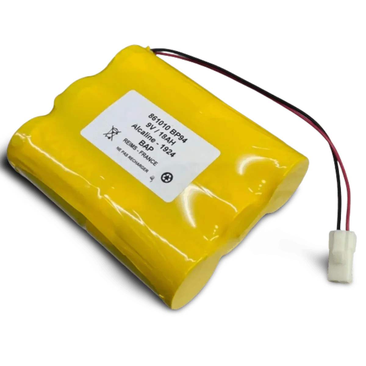 Pile Alcaline 9V 18Ah 861010 – Compatible Alarme Silentron