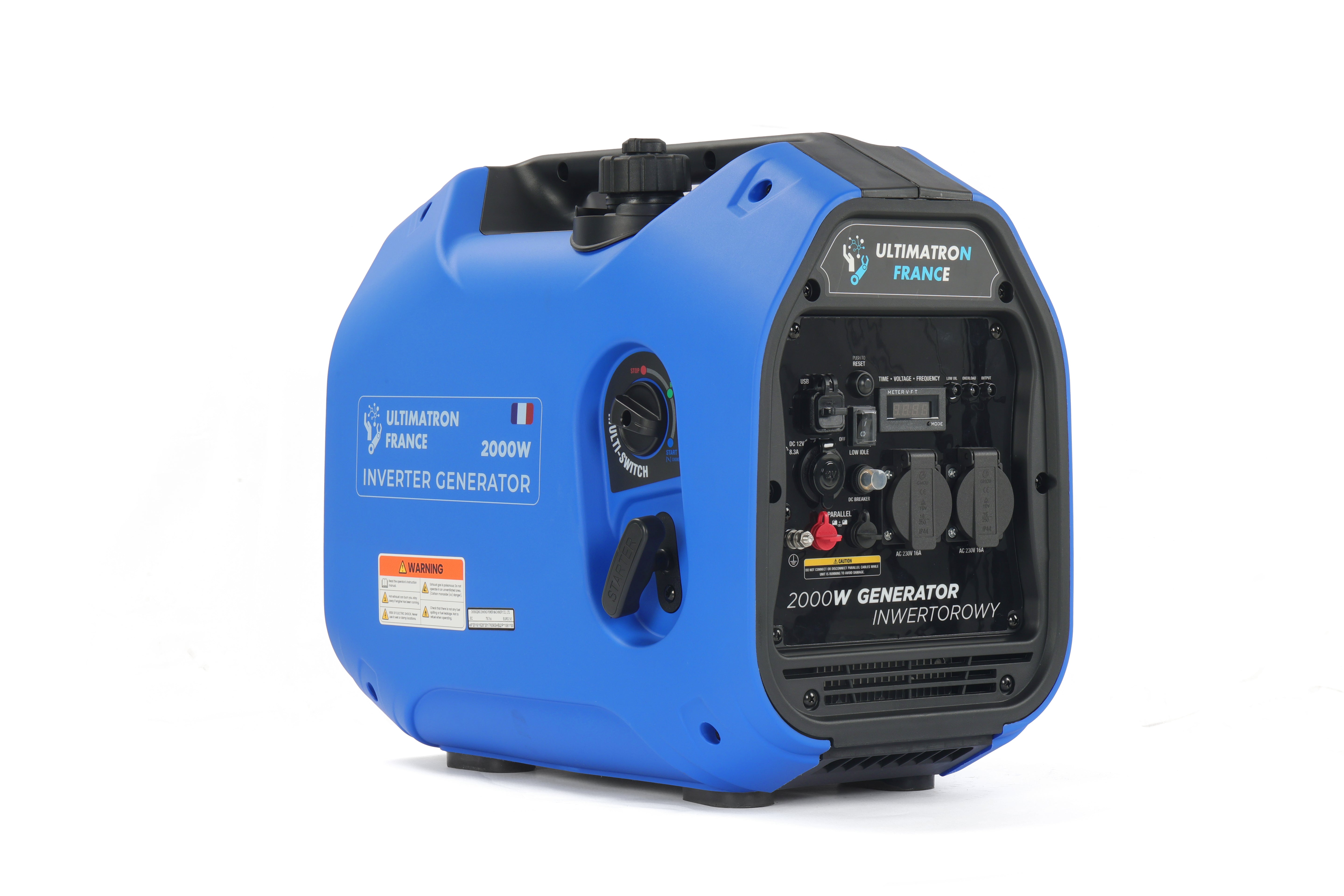 Groupe électrogène inverter essence ULTIMATRON ULT-2000-EU – 1800W / 2000W
