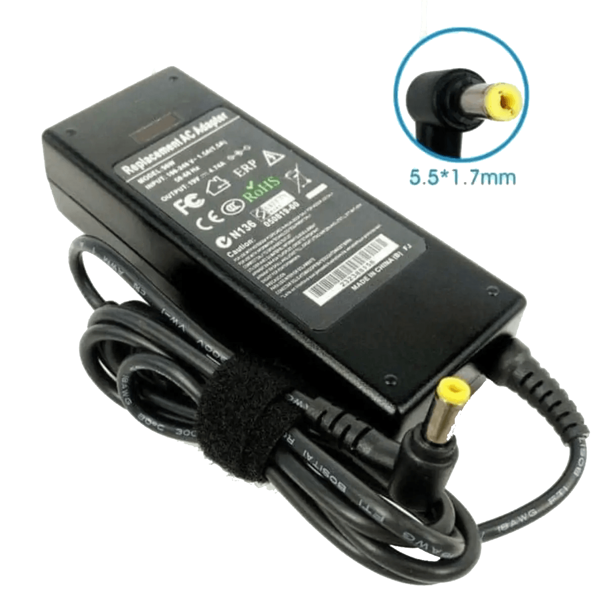 Accessoires Energie - Chargeur pour Pc Acer 19V 90W 4.74A fiche