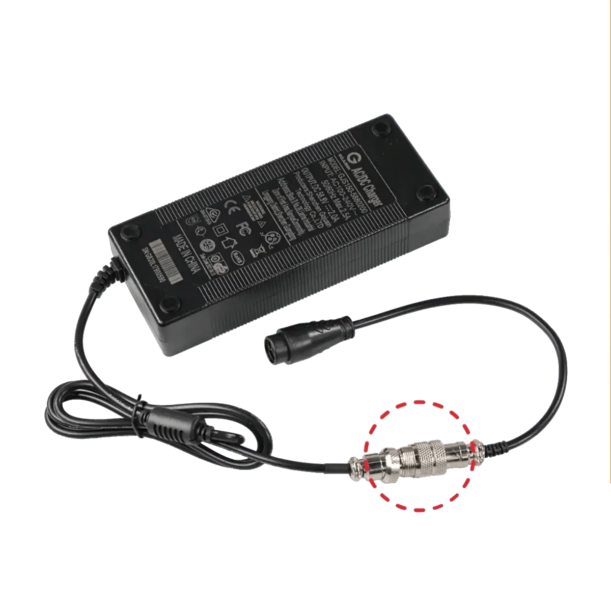 Câble adaptateur GX16 vers M20 pour trottinette Dualtron