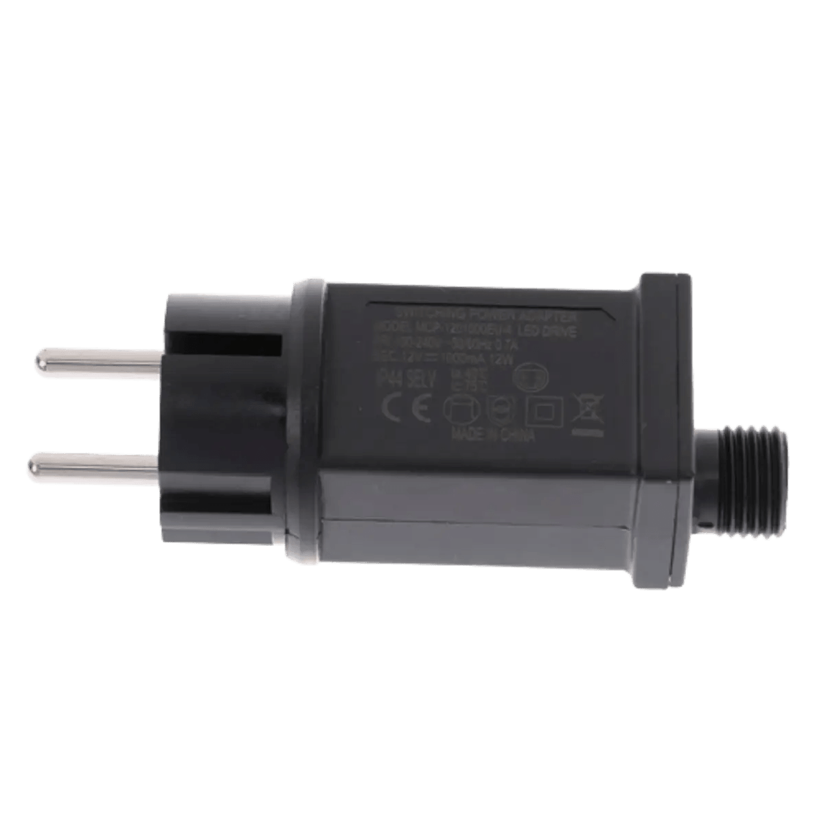 Adaptateur d'alimentation pour guirlande LED 12V 12W