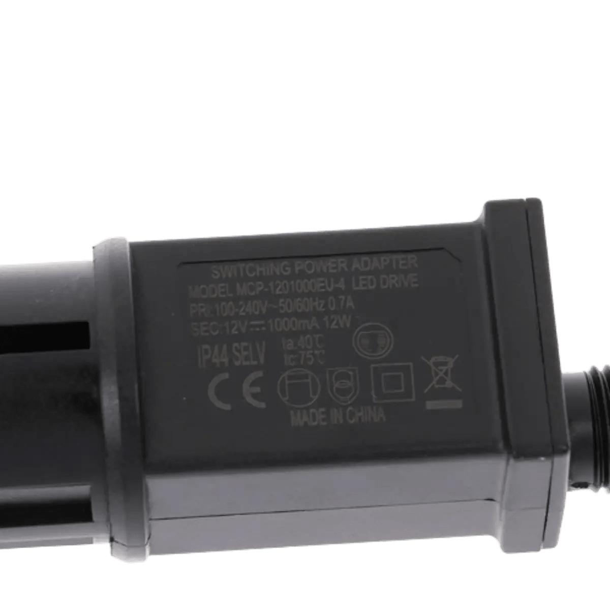 Adaptateur d'alimentation pour guirlande LED 12V 12W