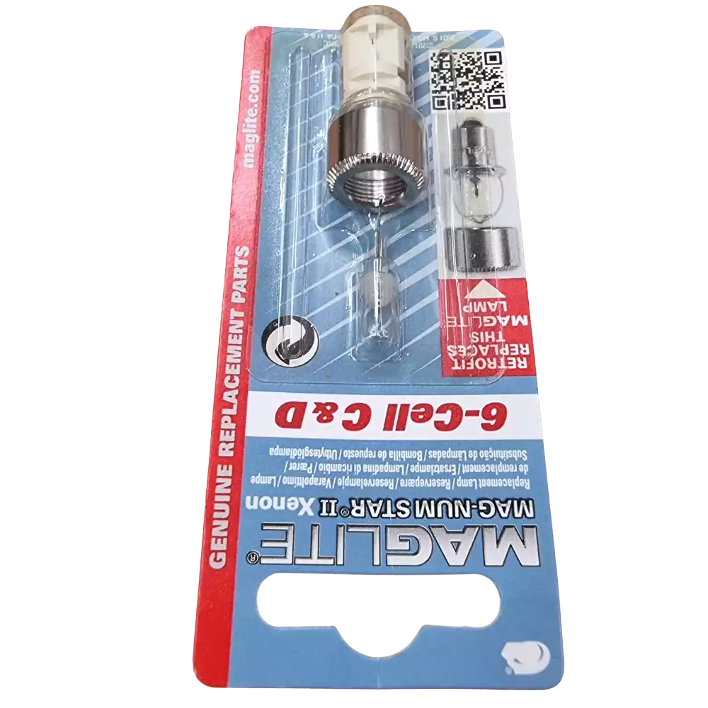 Ampoule Xenon Maglite LMXA601 pour lampe utilisant 6 piles C