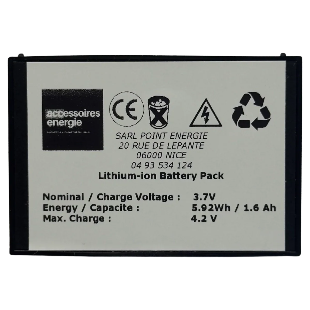 Batterie pour Assa Abloy étiquette