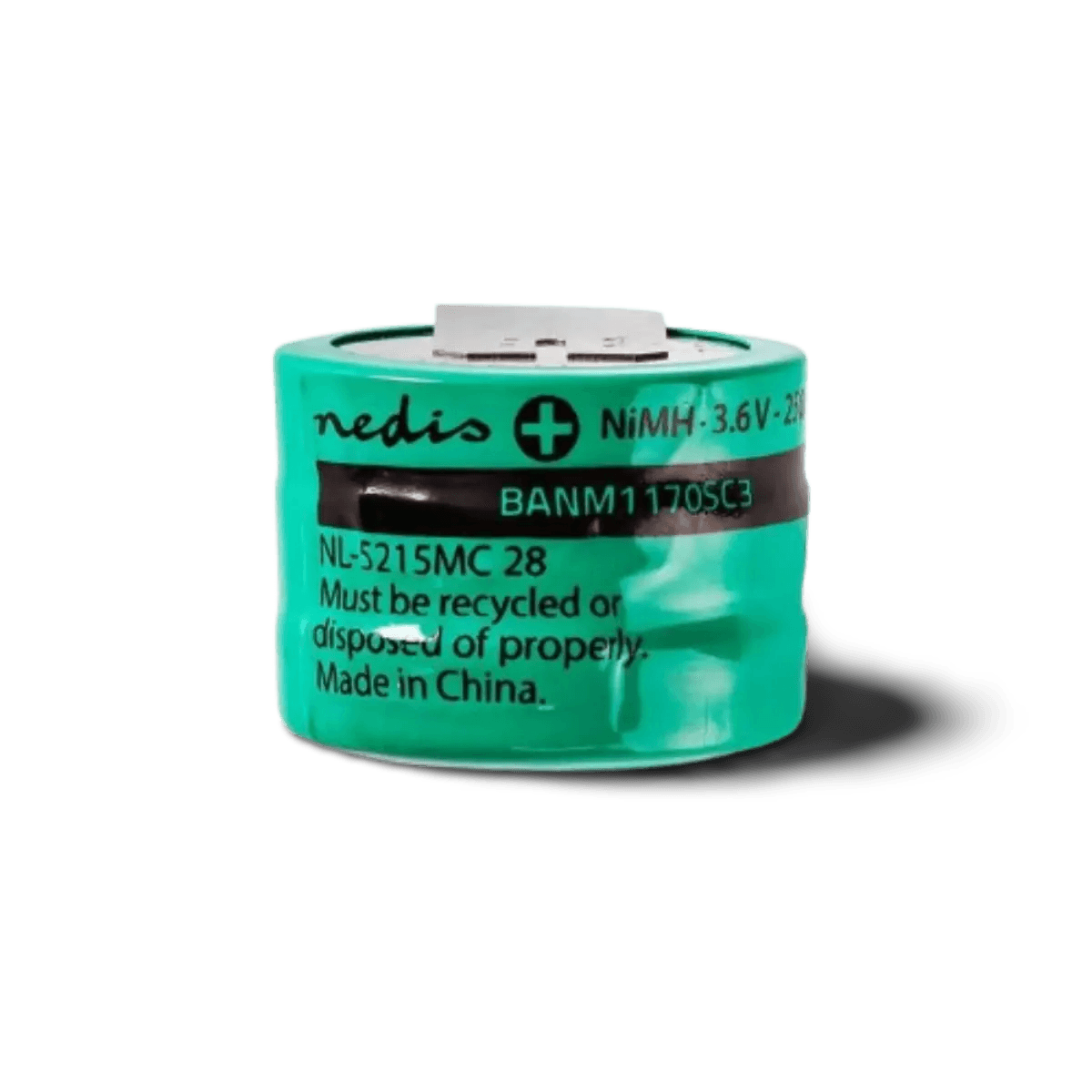 Batterie Bouton Rechargeable NiMh 3.6 V 250mAh CI