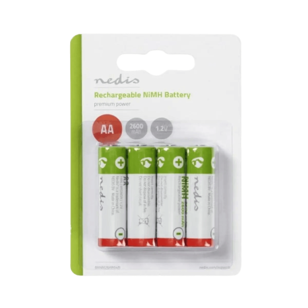 4x Pile Rechargeable 1.2v Ni-Mh AA 2600mAh