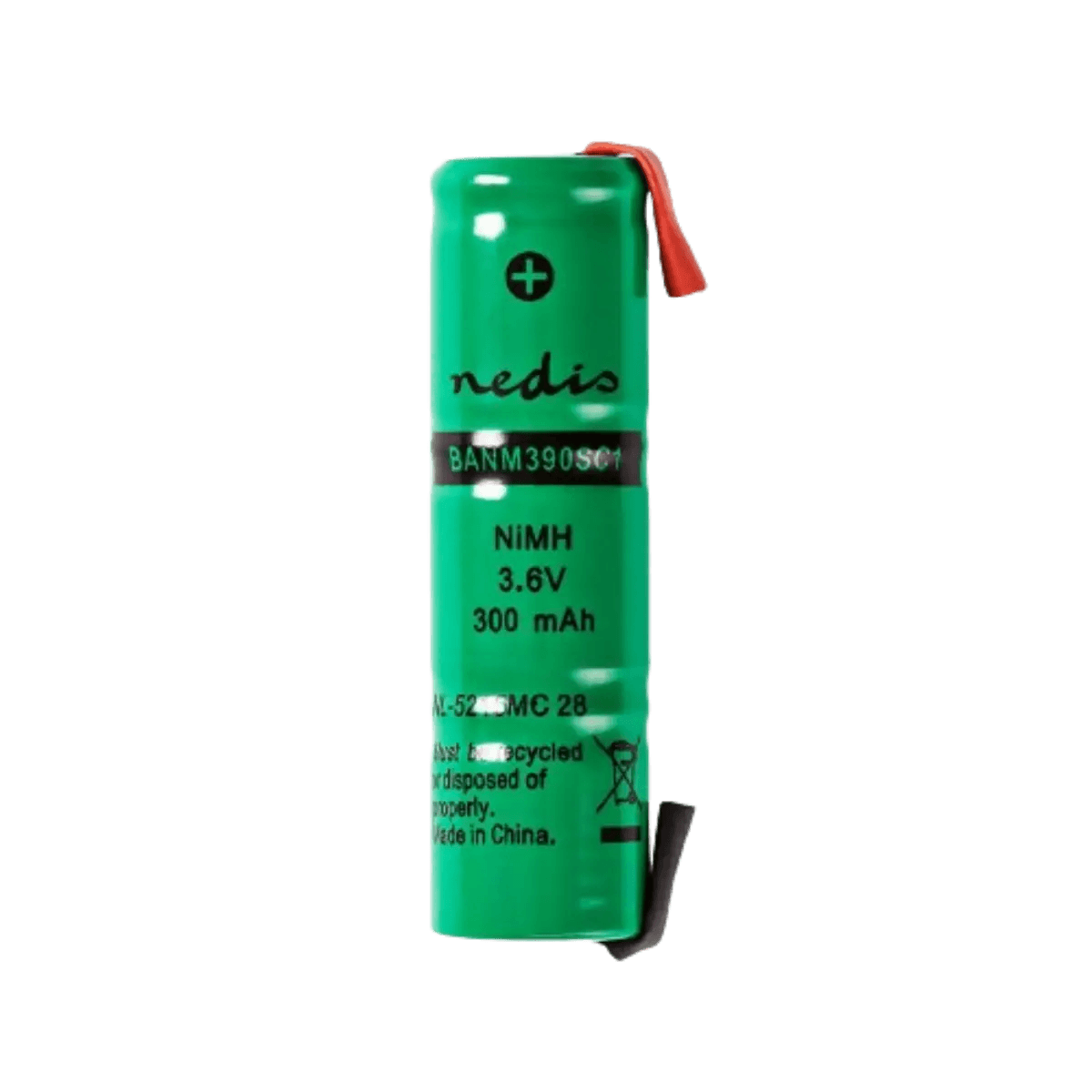 Batterie rechargeable Ni-MH 3.6V 300mAh languettes à souder