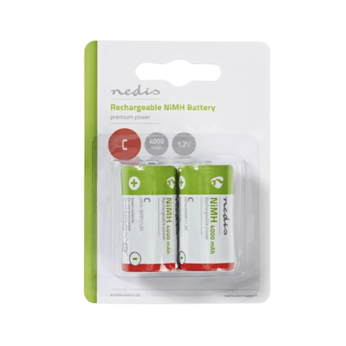 2x Piles Rechargeables Ni-Mh C 4000mah 1.2v