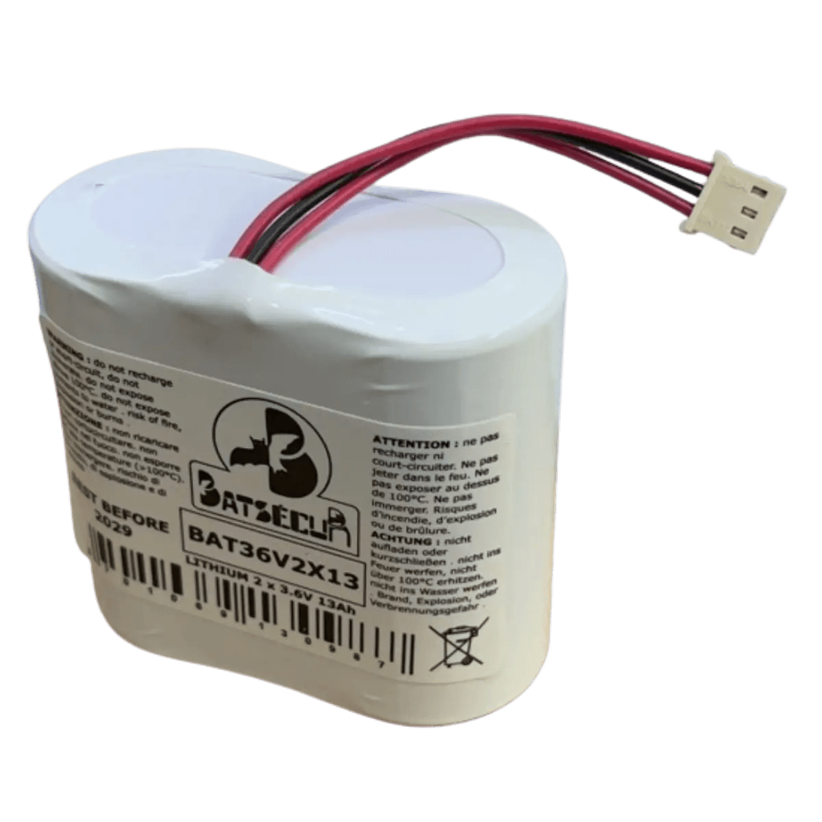 Pile 2x 3.6V 13Ah BAT36V2X13 pour Alarme