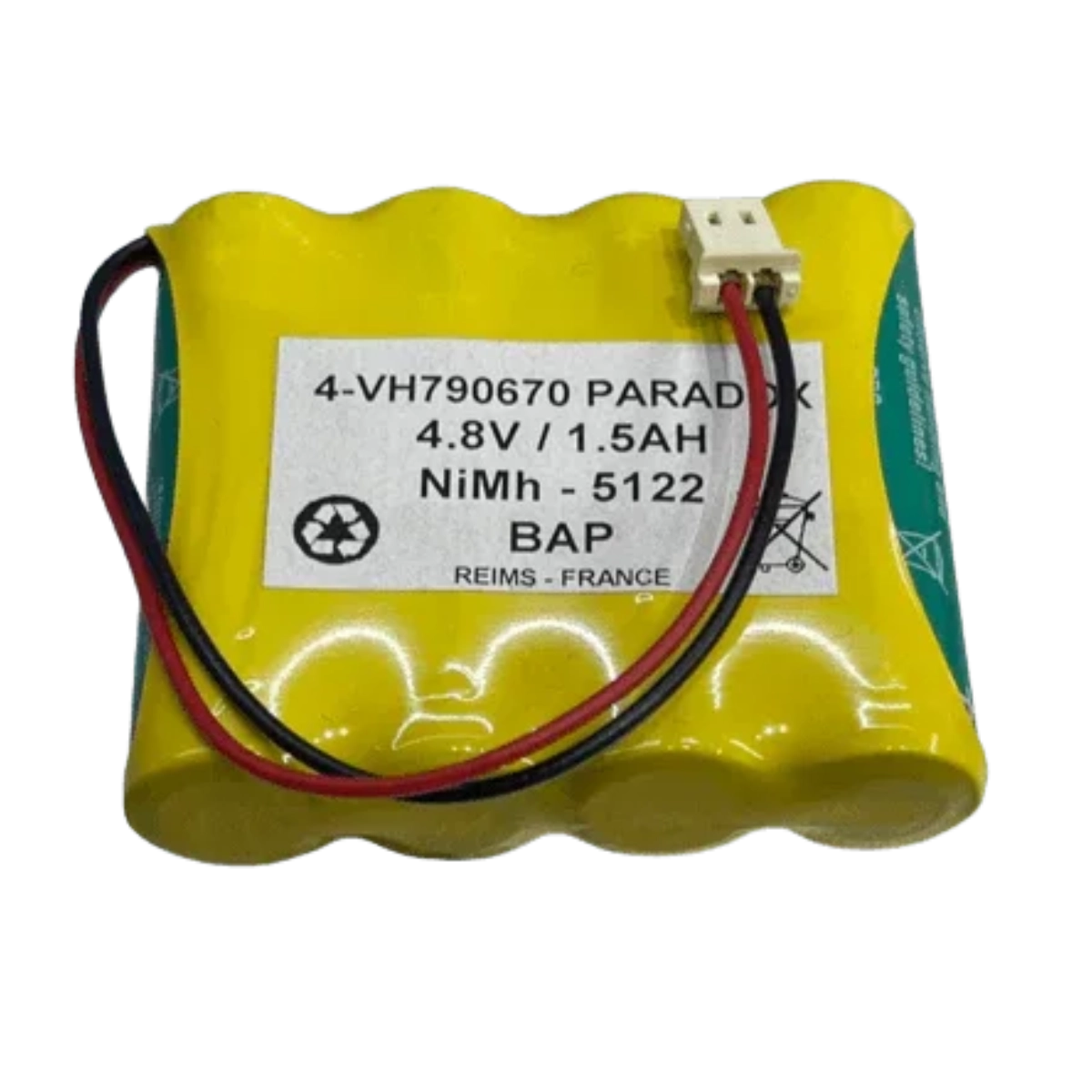 Batterie Alarme NIMH 4.8V / 2.1AH SURTECT RESIDENCIA / PARADOX MG6250