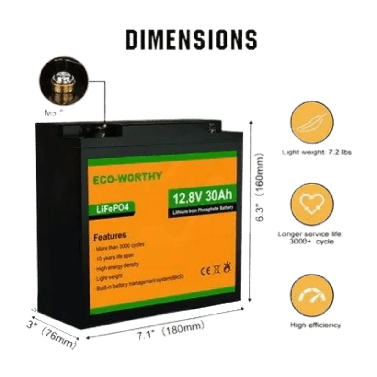 BATT12V30AH-2 - Accessoires Energie