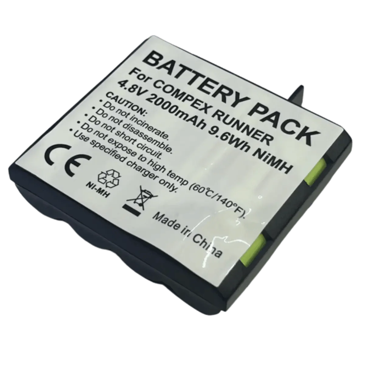 Batterie rechargeable Compex 4.8V 2000mAh NiMH avec détrompeur – Sport Energy Performance Fitness