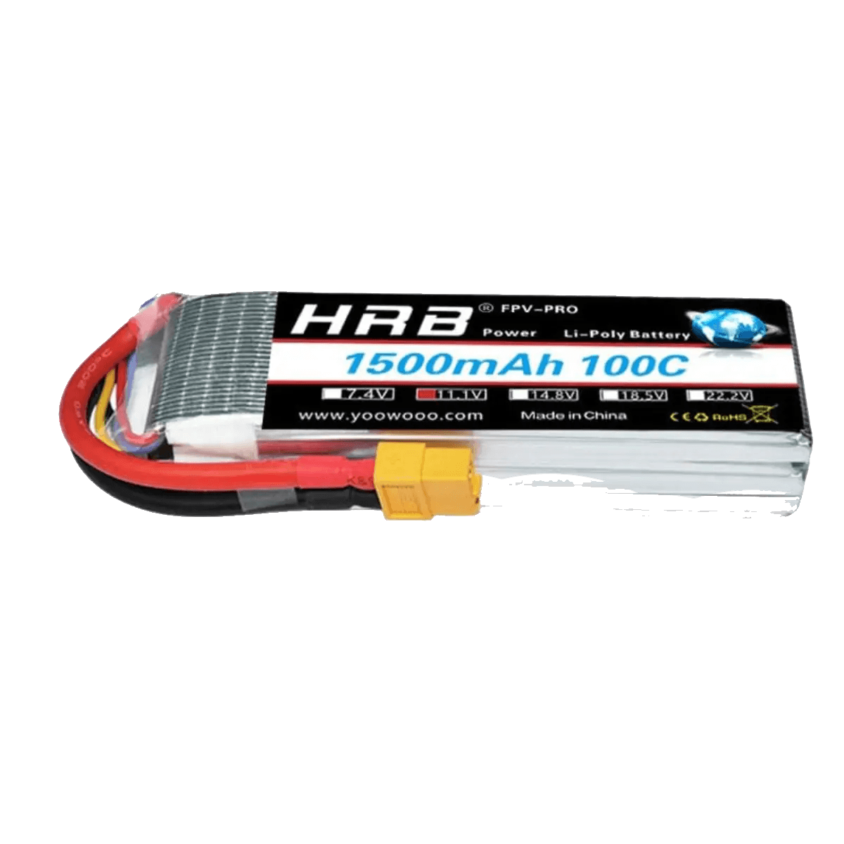 Batterie RC Lipo Drone 3S 11,1v 1500 mAh 100c