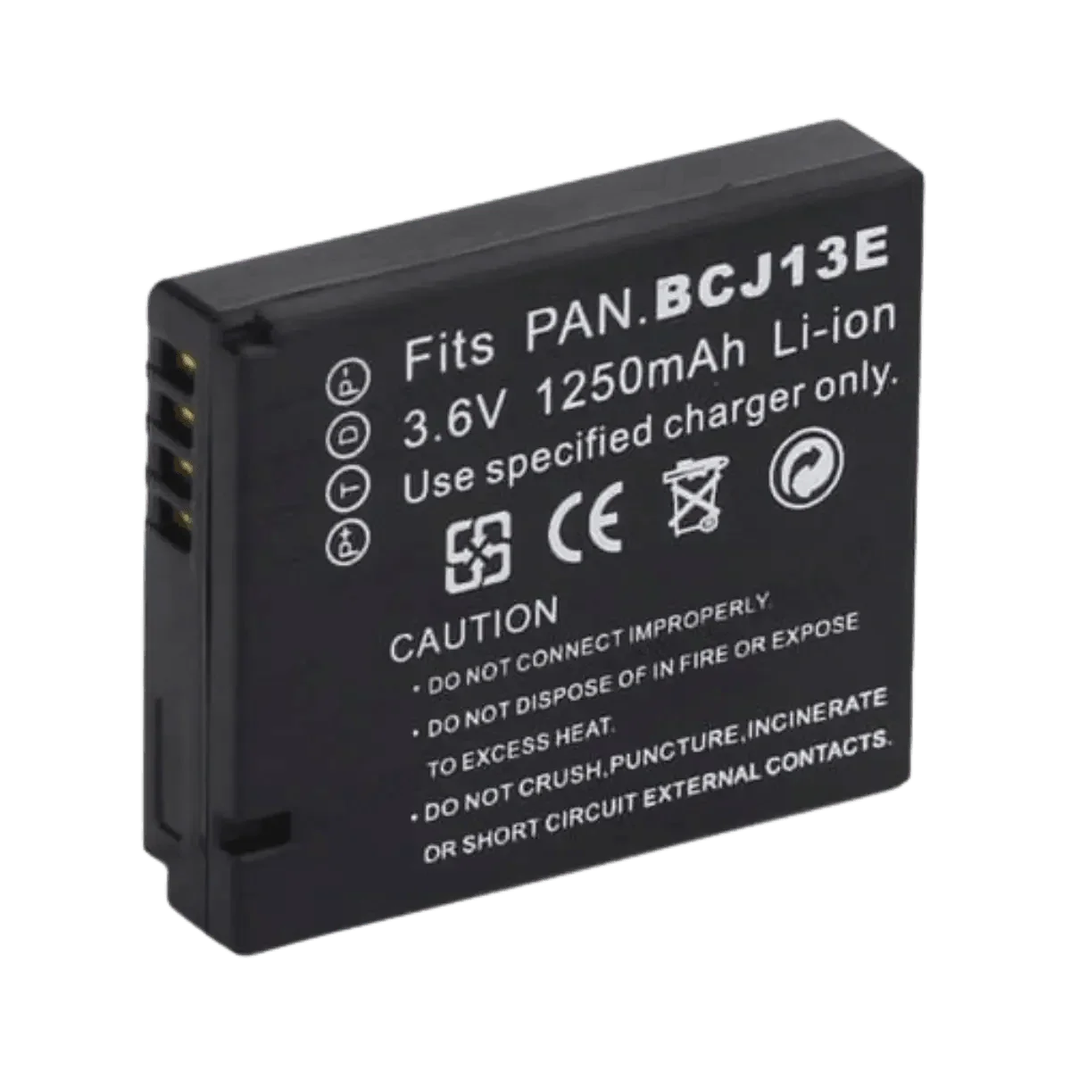 Batterie Panasonic DMW-BCJ13E compatible 3.6V 1250mAh Li-ion