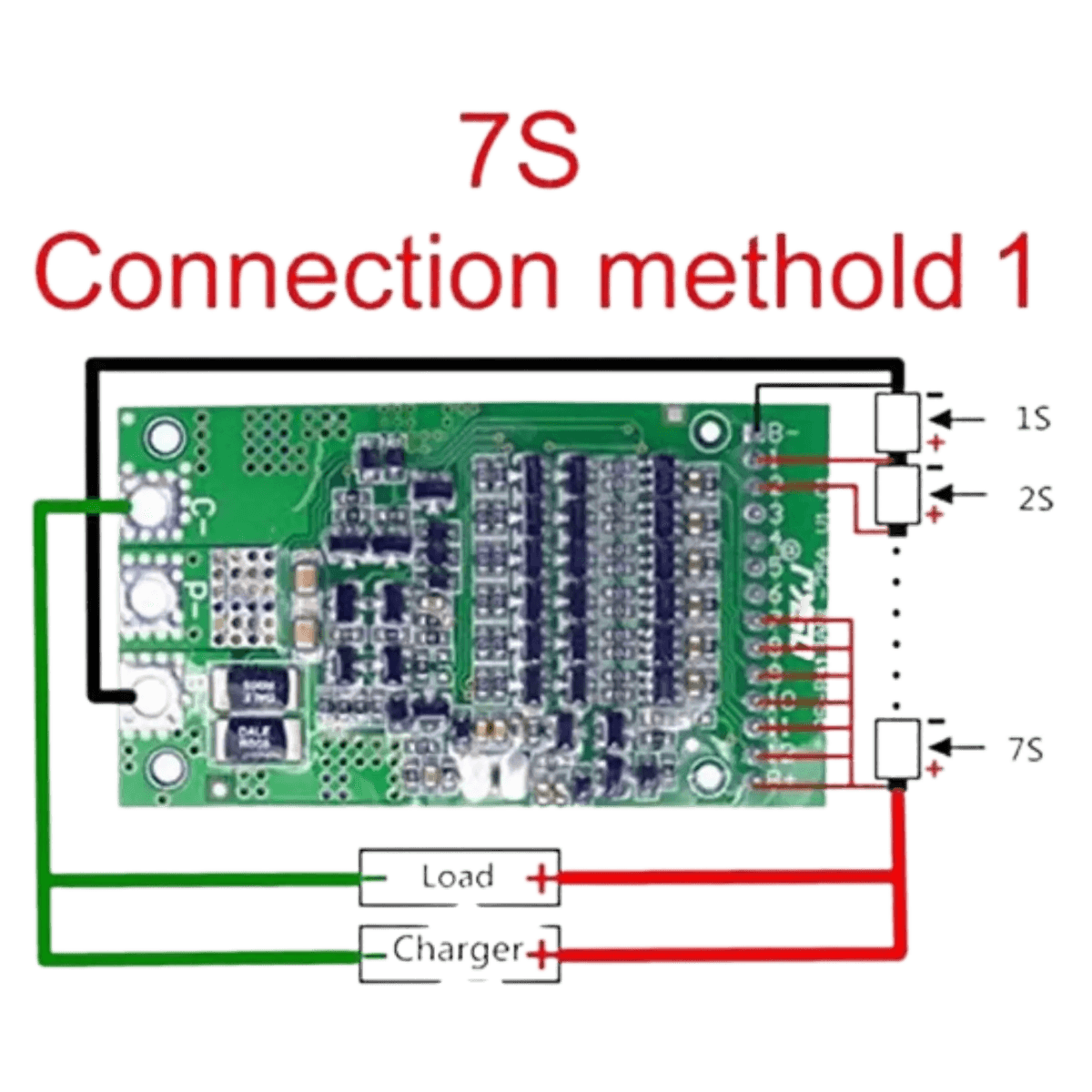 Carte de protection BMS LiFEPO4 6S à 13S - 25A