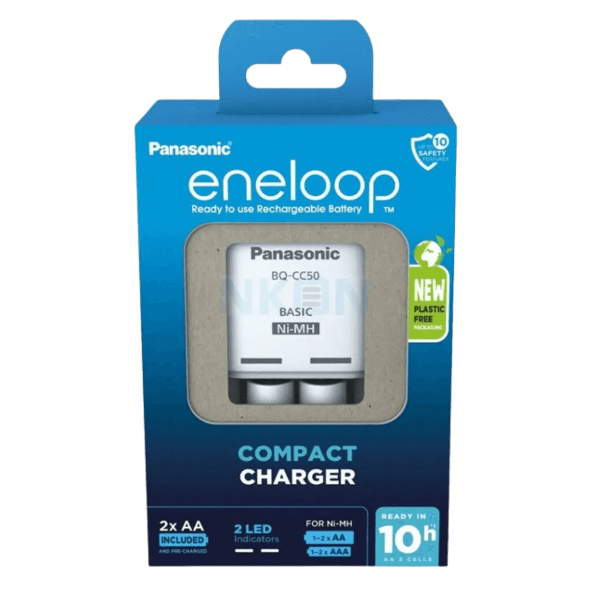 Chargeur de batterie AA + 2 Batteries AA 2000mAh