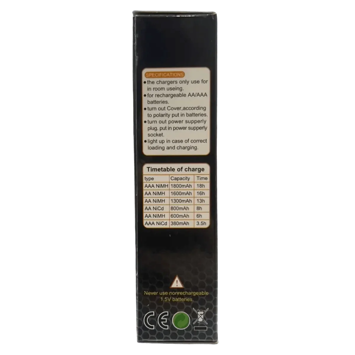 Chargeur pour batteries Ni-Mh et NiCd 1.2V AA et AAA