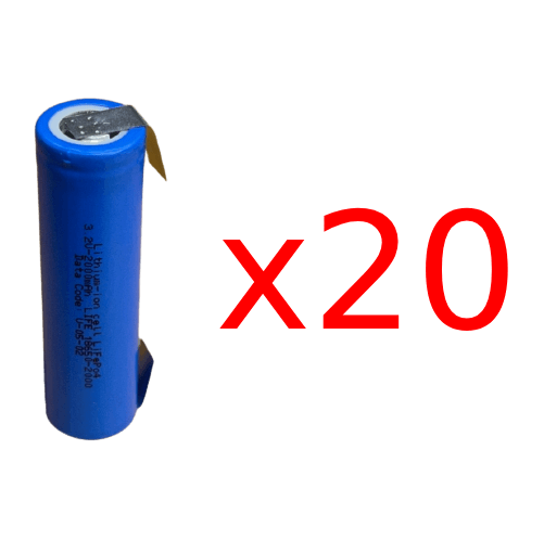 Batterie 18650 LiFEPO4 3.2v 2000mAh avec languettes Accessoires Energie