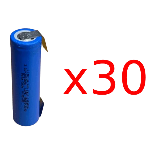 Batterie 18650 LiFEPO4 3.2v 2000mAh avec languettes Accessoires Energie