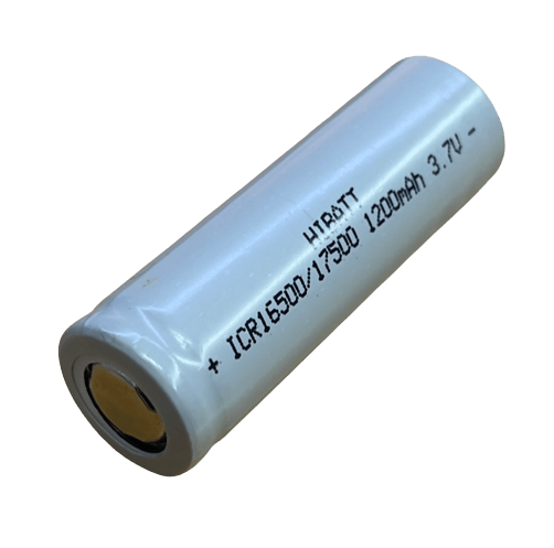 Battery 3.7v 16500 Li-ion 1200mAh solder tabs