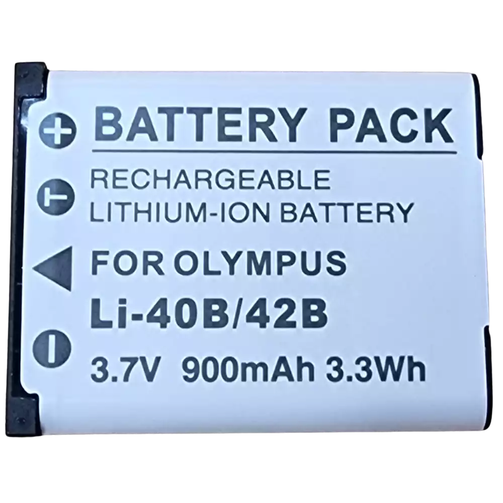 Batterie Olympus LI-42B LI-40B 3,7 V 900 mAh - vue principale