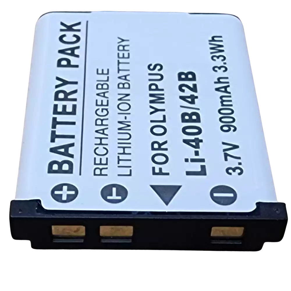 Batterie rechargeable Li-ion Olympus LI-42B LI-40B 900 mAh - vue complémentaire