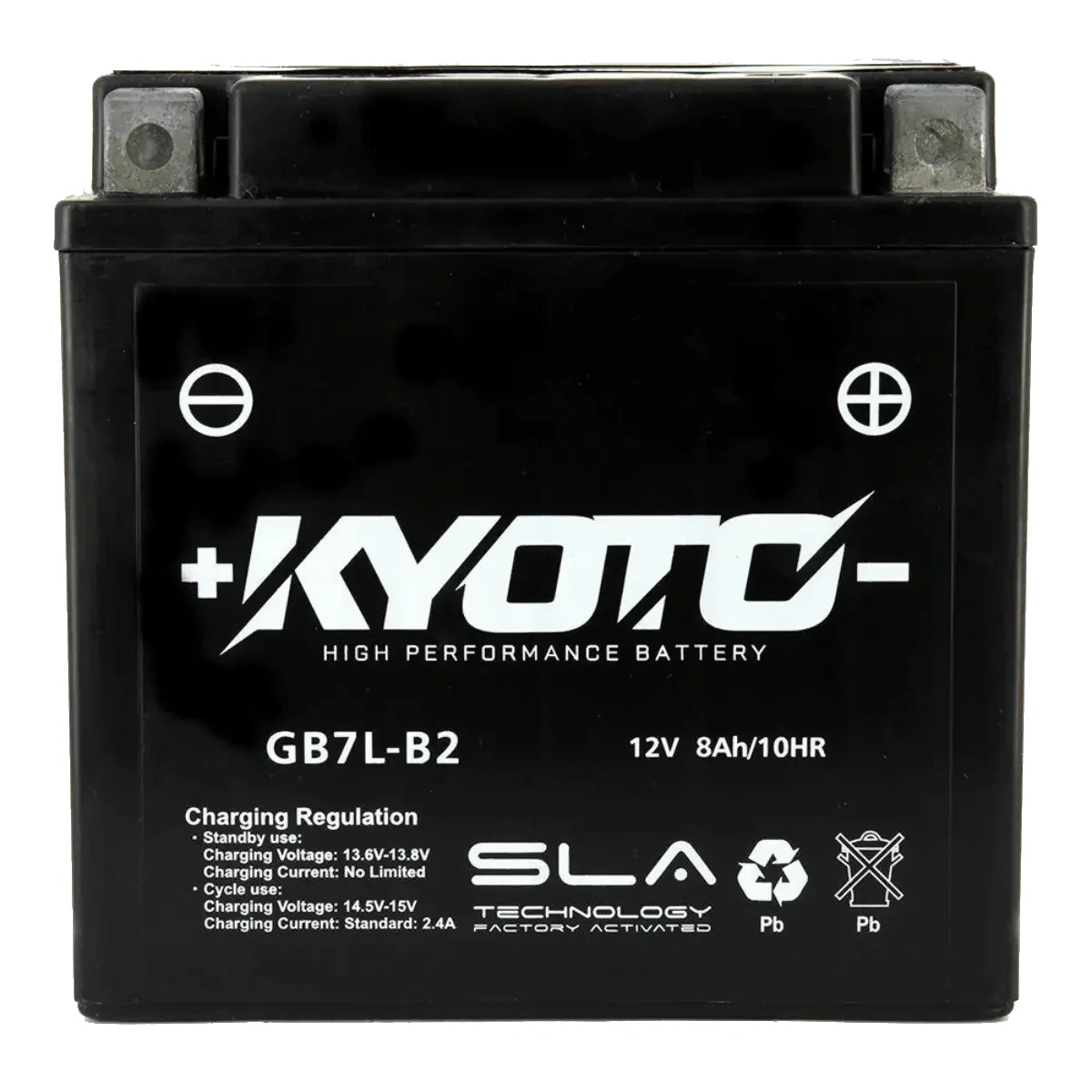 Batterie KYOTO GB7L-B2 12V 8Ah SLA AGM prête à l’emploi