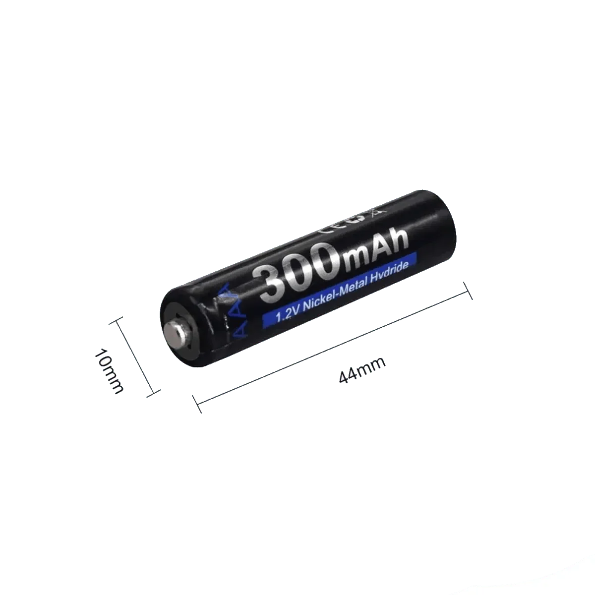 Batterie solaire AAA 1.2V 300mAh NiMH rechargeable