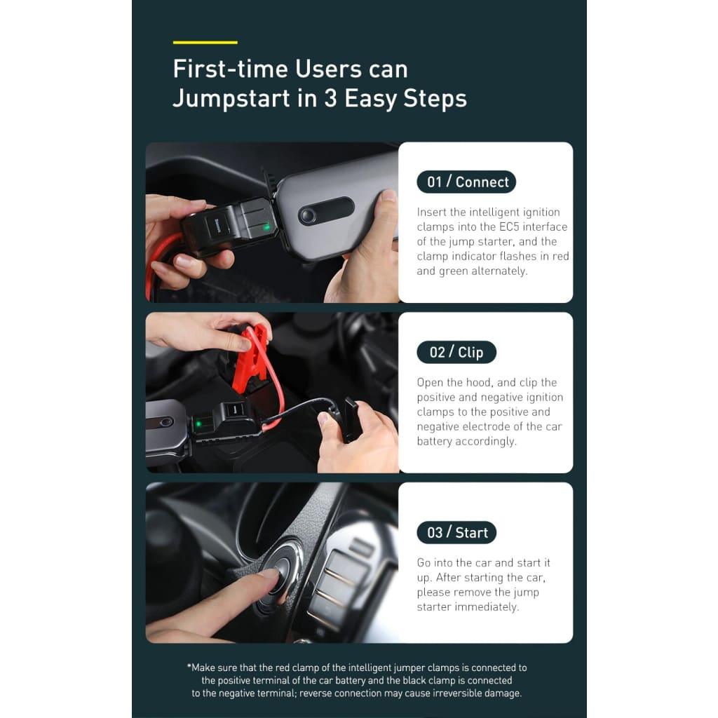 Booster de Secours 12v Lithium pour Vehicule Moteur Accessoires Energie