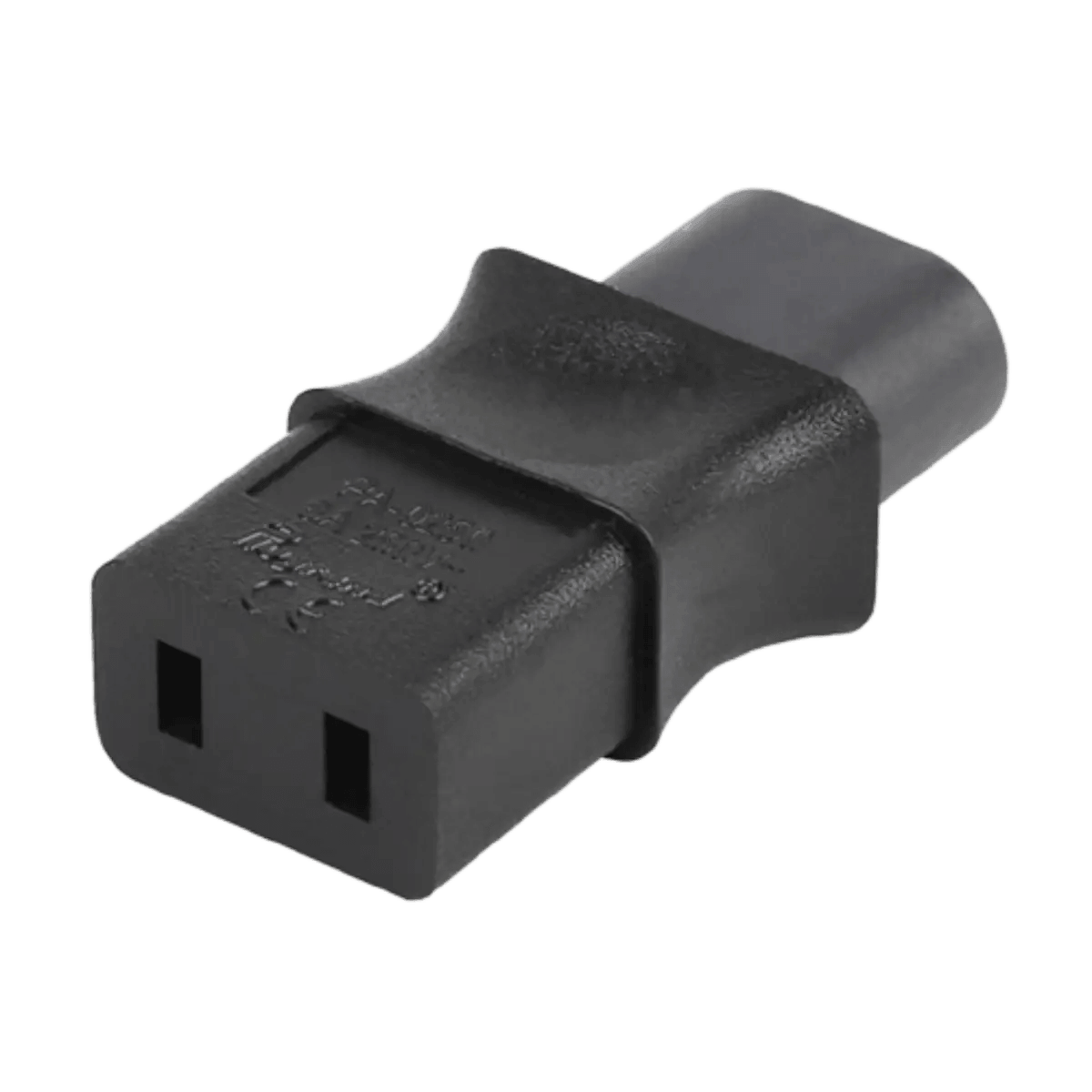 Adaptateur IEC 320 C8 mâle vers IEC320 C9 femelle, 2 broches