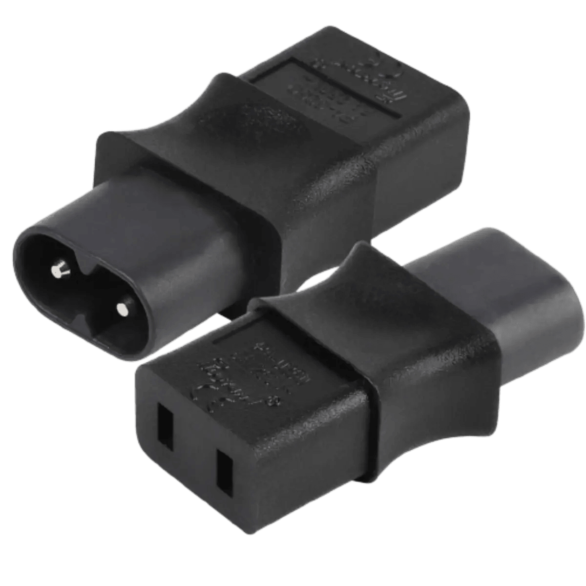 Adaptateur IEC 320 C8 mâle vers IEC320 C9 femelle, 2 broches