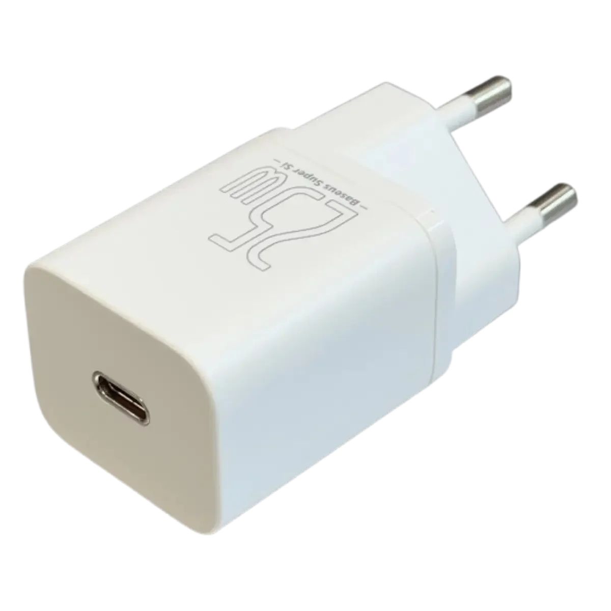 Chargeur 25W iPhone-android-smartphone- - USB-C avec câble - Blanc BASEUS