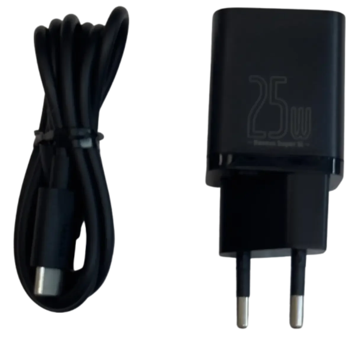 Chargeur 25W iPhone - USB-C avec câble - Noir