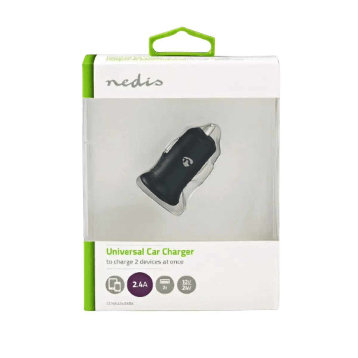 Chargeur de Voiture 2.4A - 2x Sorties USB