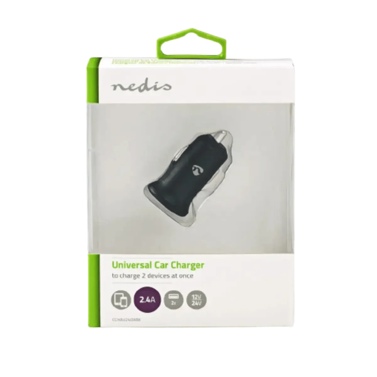 Chargeur de Voiture 2.4A - 2x Sorties USB