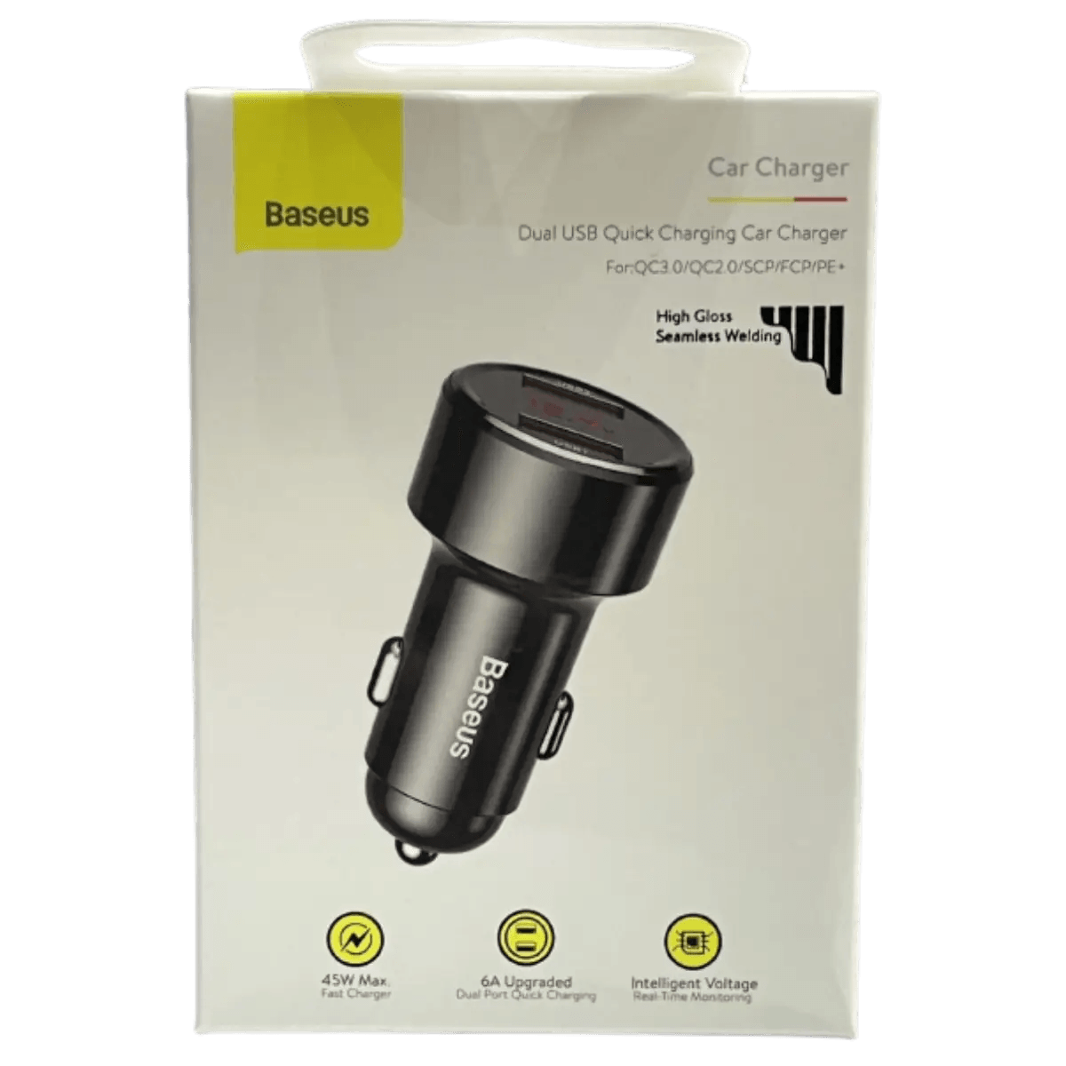 Chargeur allume cigare 12-24V voiture 45W 2x USB affichage LED