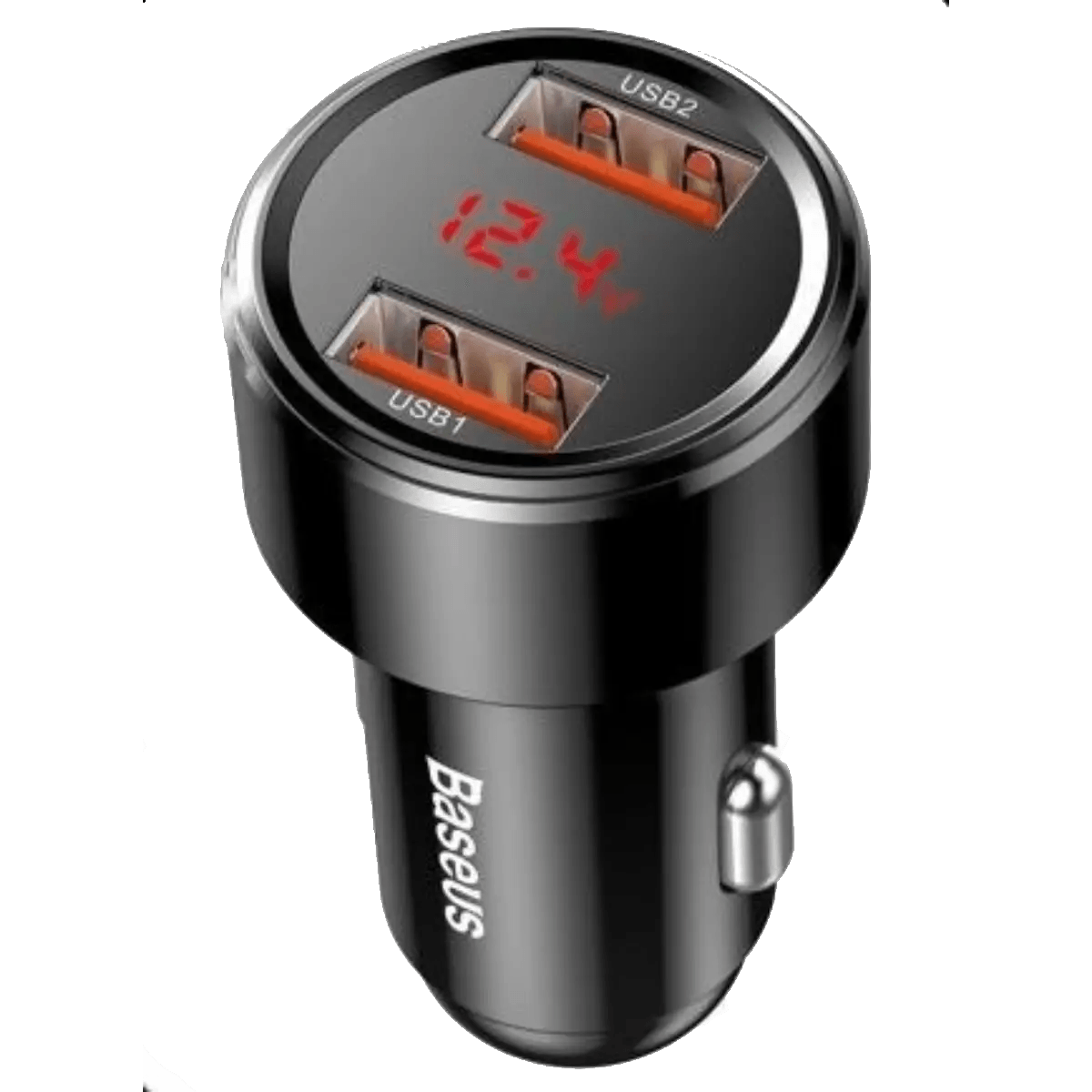 Chargeur allume cigare 12-24V voiture 45W 2x USB affichage LED