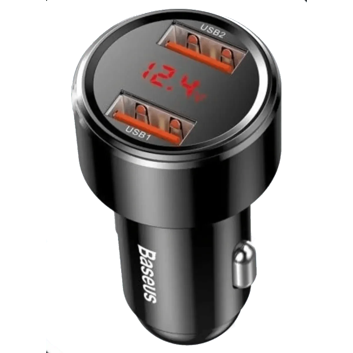 Chargeur allume cigare 12-24V voiture 45W 2x USB affichage LED