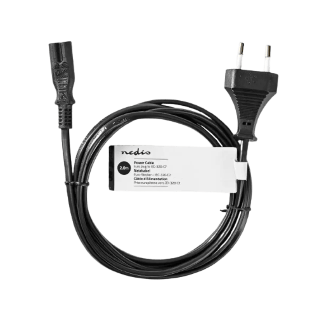 Câble Male D'alimentation Secteur en 8 Type C7 2 Mètres