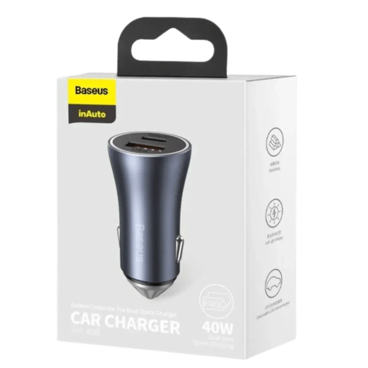Chargeur allume cigare 12V voiture 40W USB-C et USB - Accessoires Energie