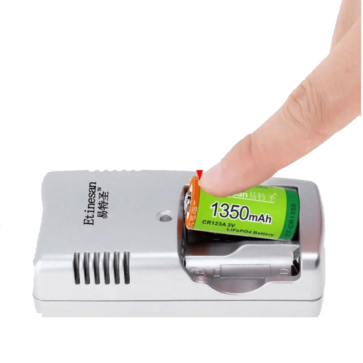 Chargeur Smart CR123A 3v par 2