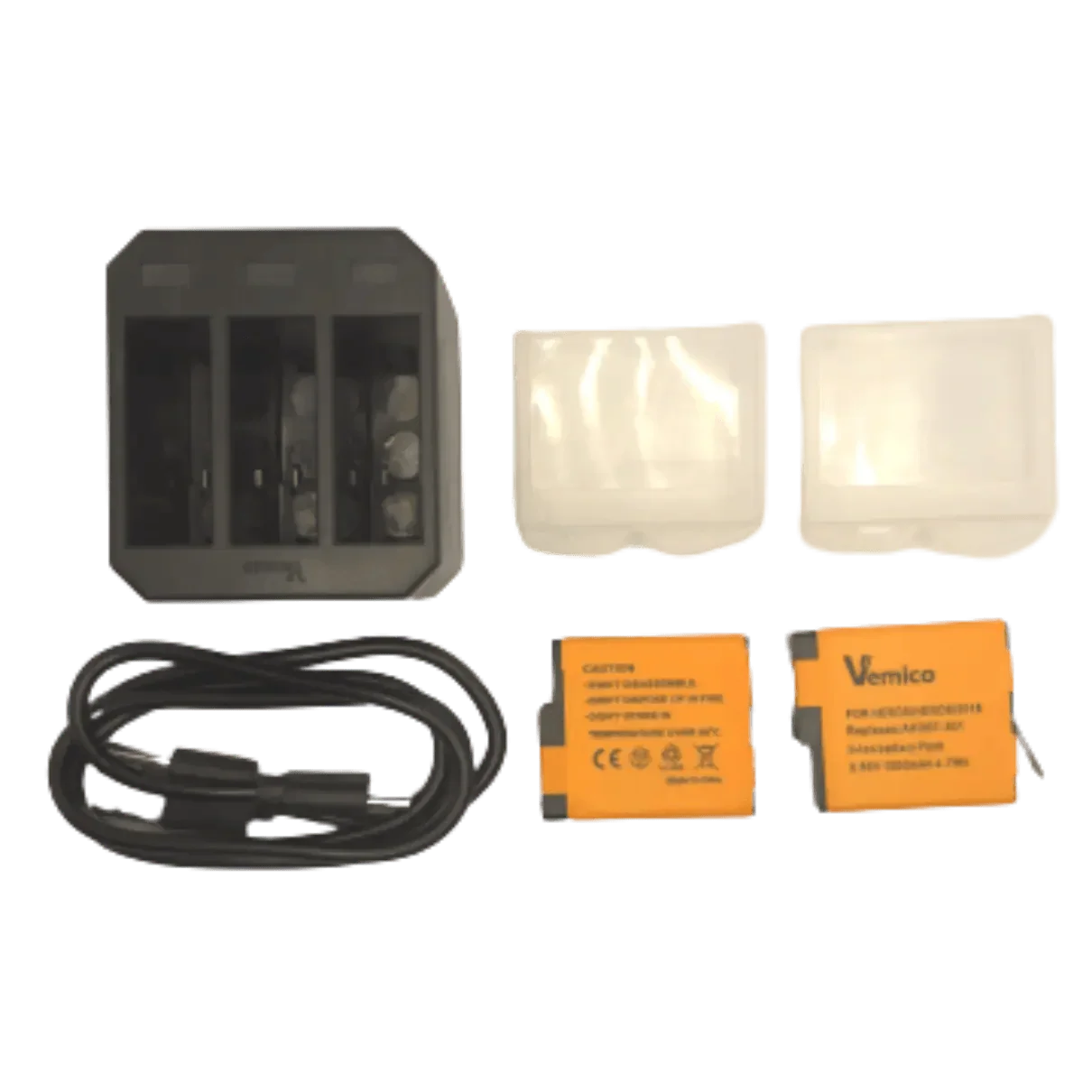 Kit chargeur batterie GoPro Hero 5/6/7 + 2 batteries