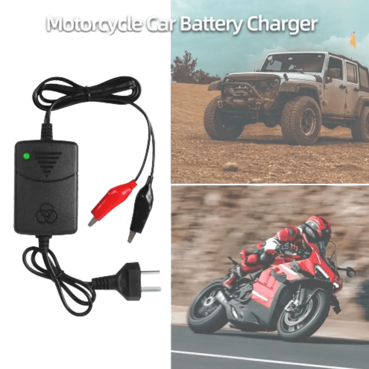 Chargeur de batterie au plomb 12V 1.3A