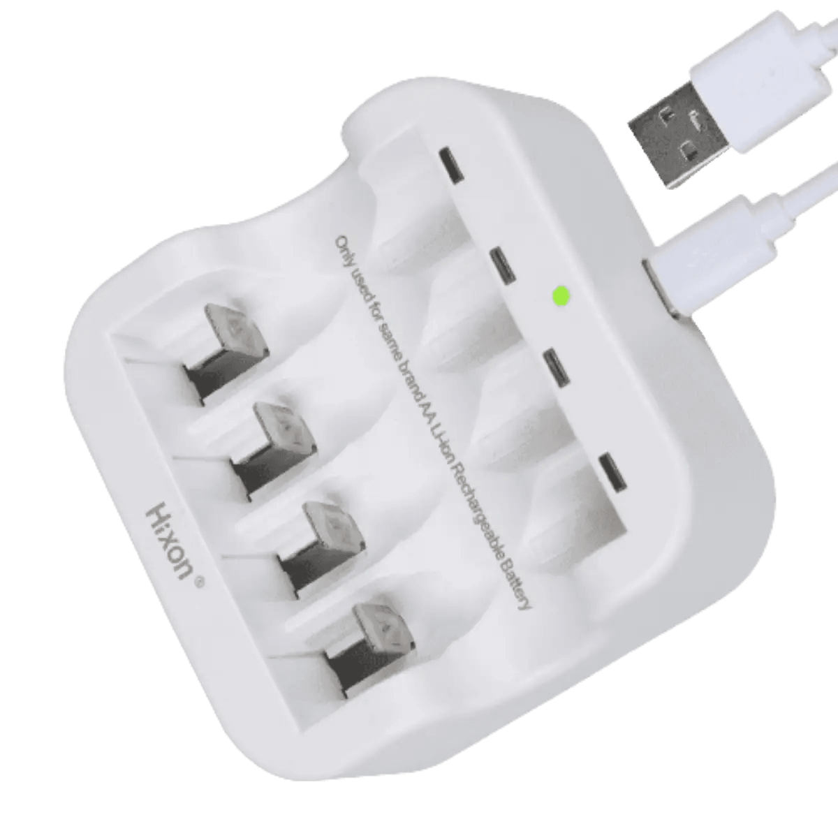 x4 Batteries rechargeables AA LR6 1.5V + chargeur