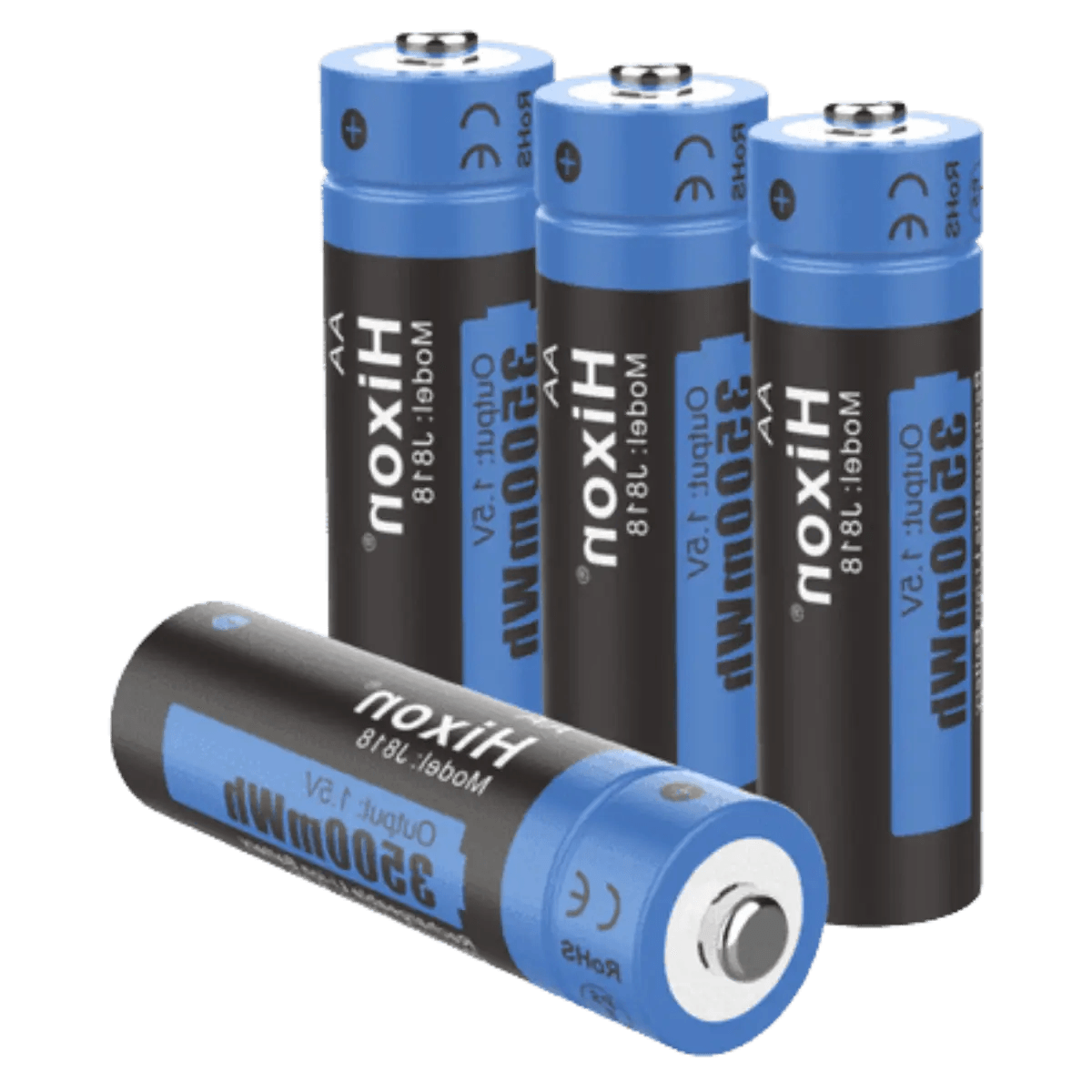 x4 Batteries rechargeables AA LR6 1.5V + chargeur