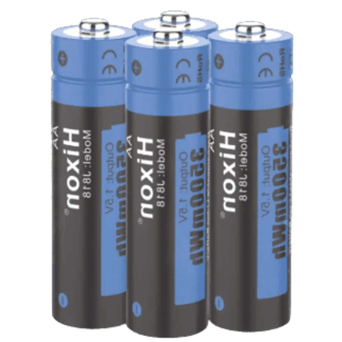 x4 Batteries rechargeables AA LR6 1.5V + chargeur