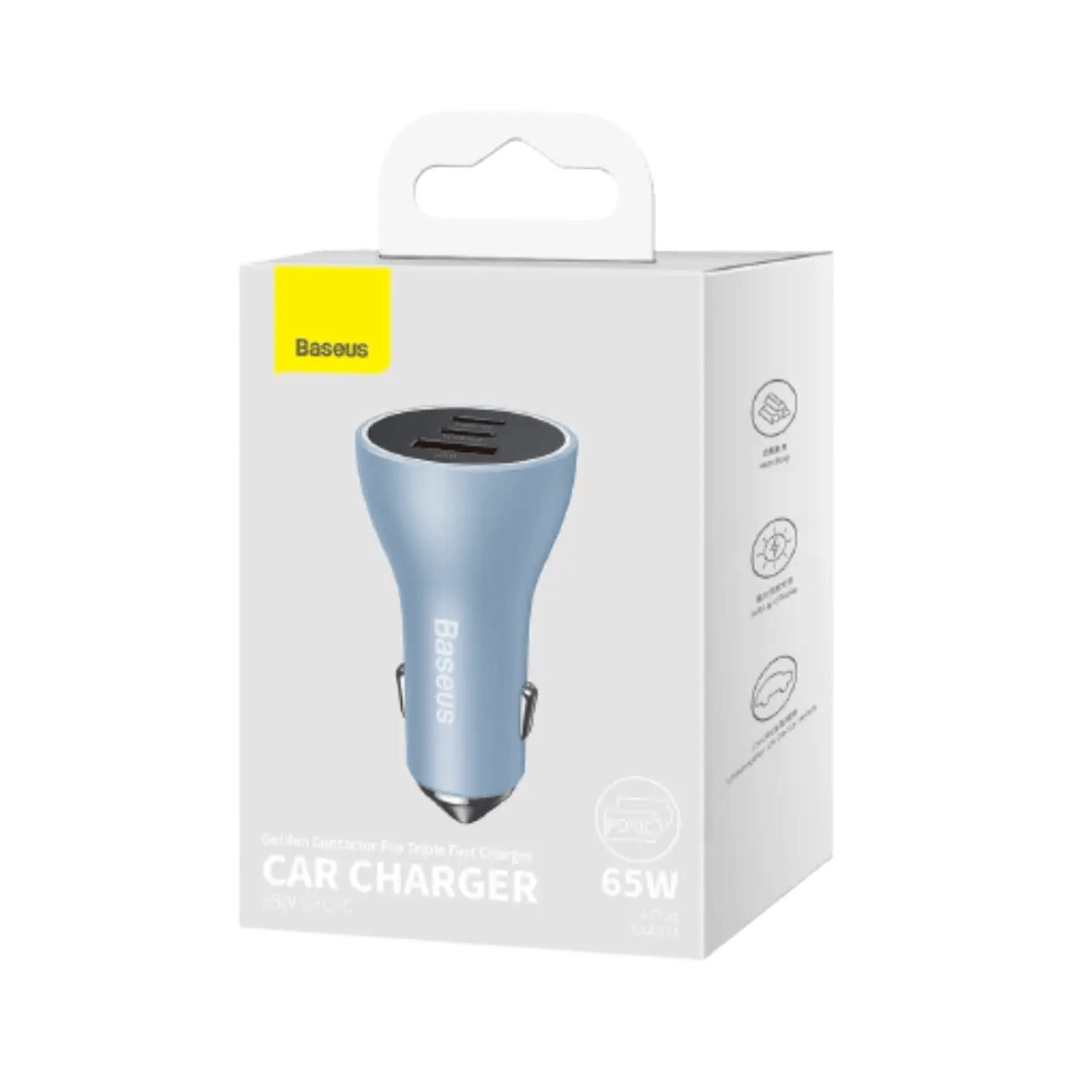 Chargeur allume cigare 12-24V voiture 65W USB-C et USB
