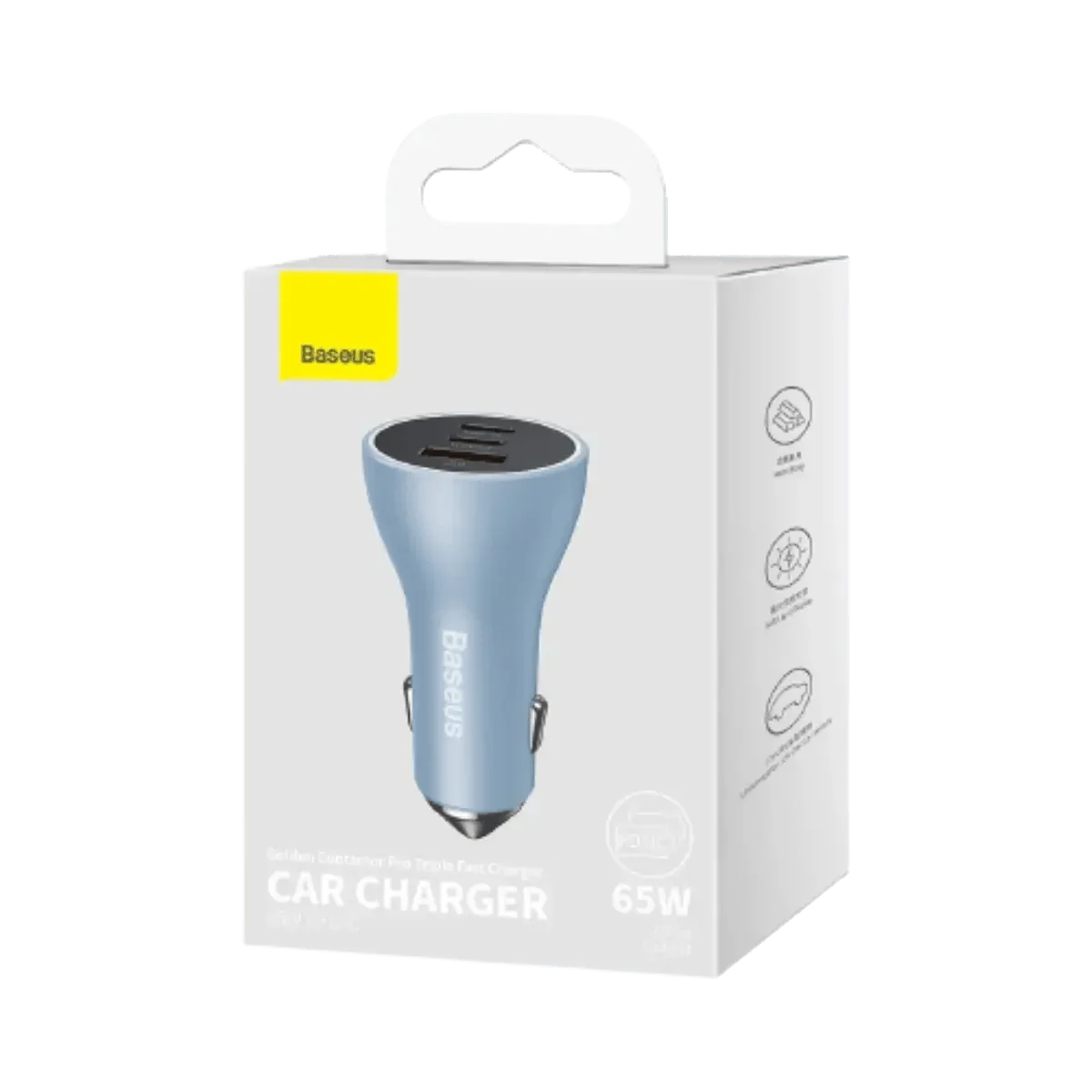 Chargeur allume cigare 12-24V voiture 65W USB-C et USB